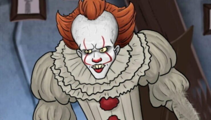 איור של פניווייז הליצן הרוקד