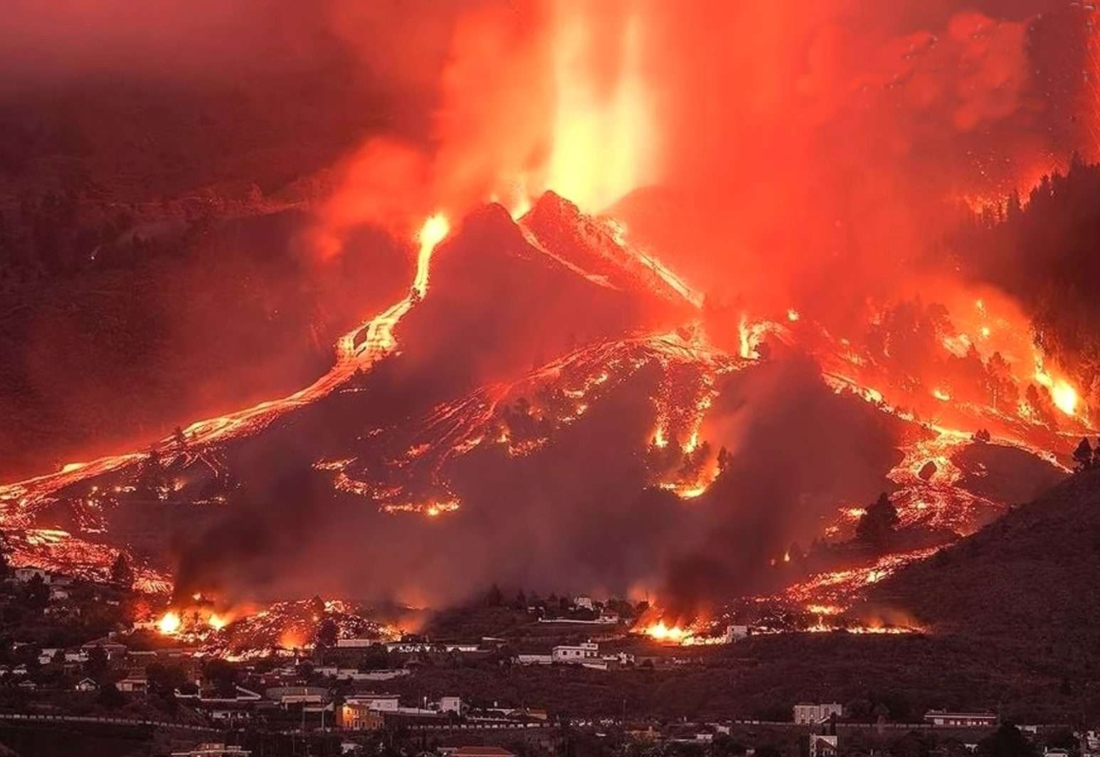 התפרצות הר הגעש בספרד