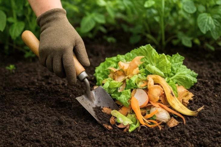 מה קורה כשמטמינים שאריות מזון בגינה
